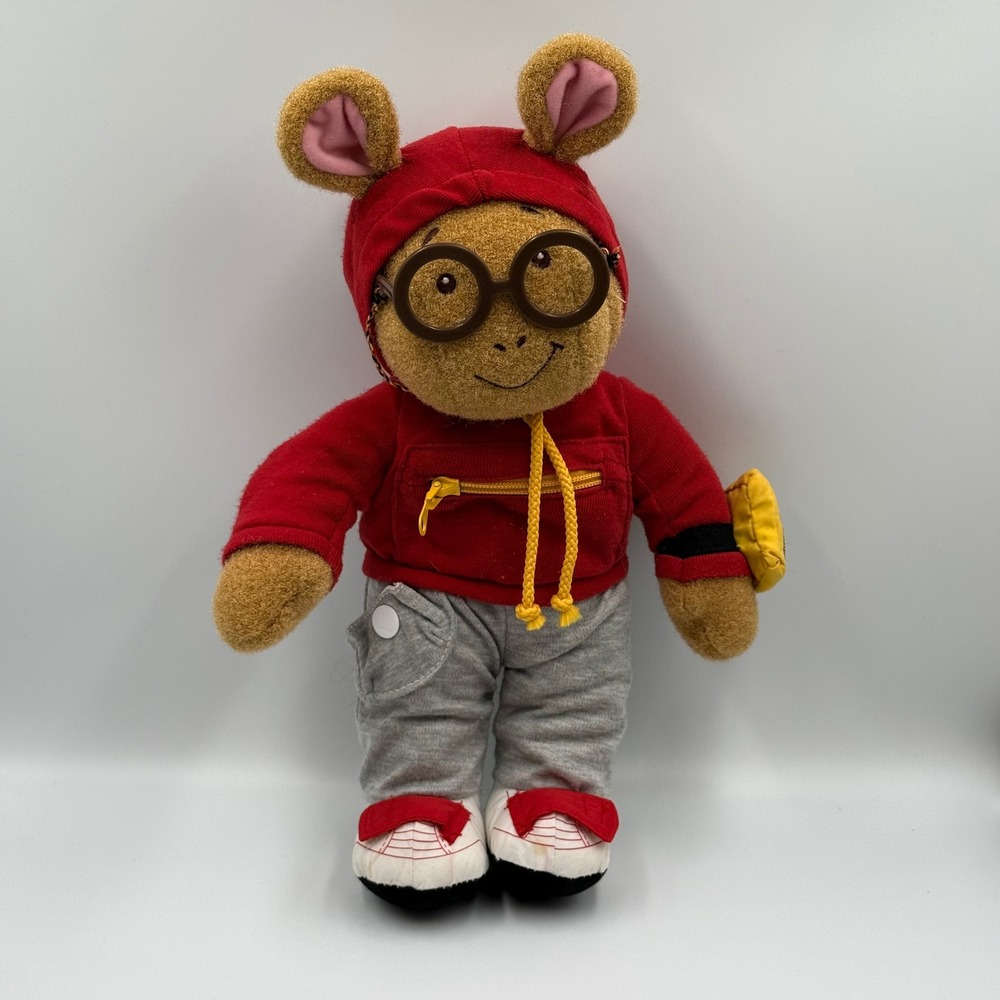 Vintage 1996 Playskool Dress Me Arthur Plush 15 inch Marc Brown PBS Kids Toy